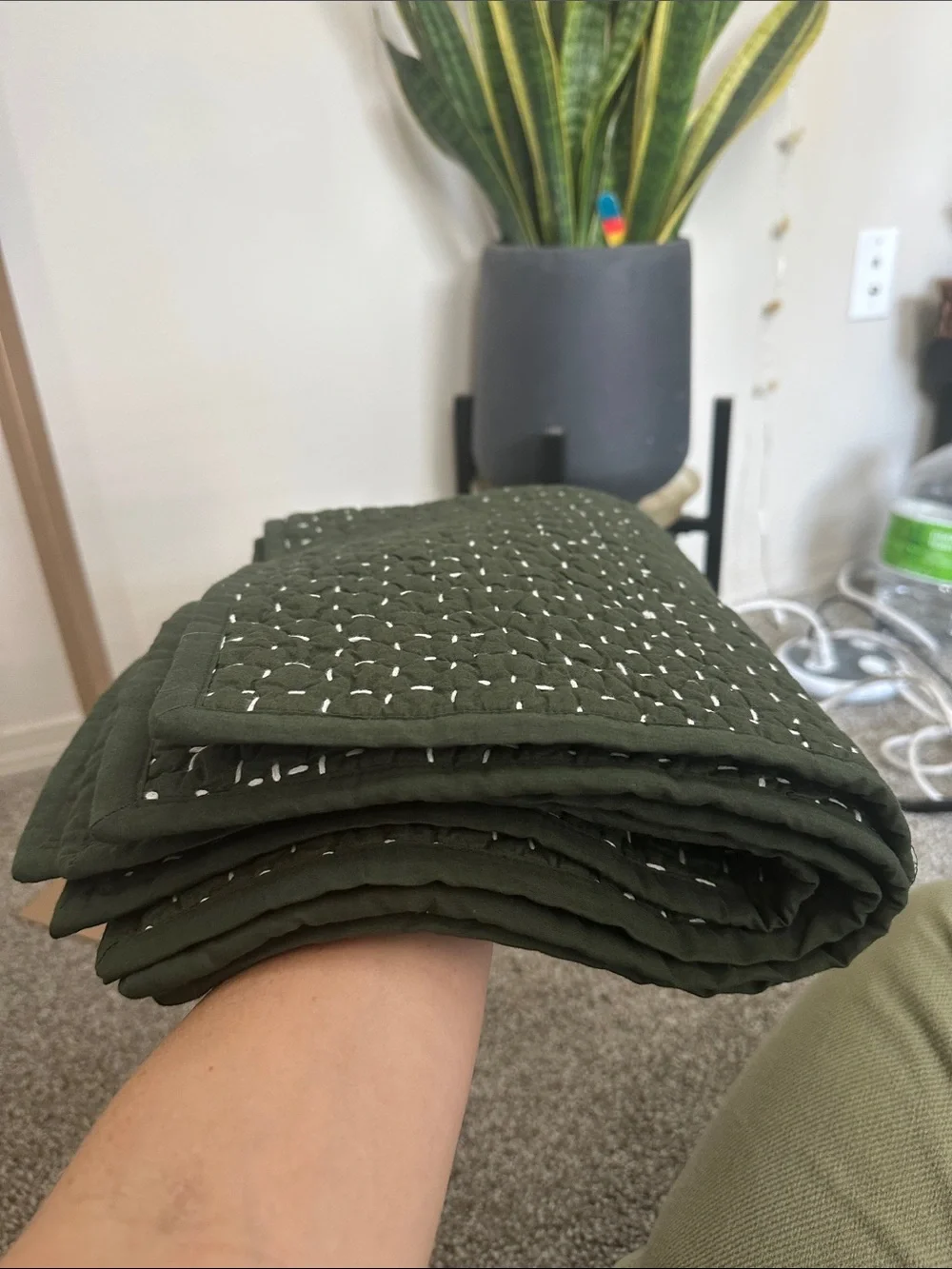Quince | Organic Cotton Hand Stitched Quilted Sham Set STANDARD